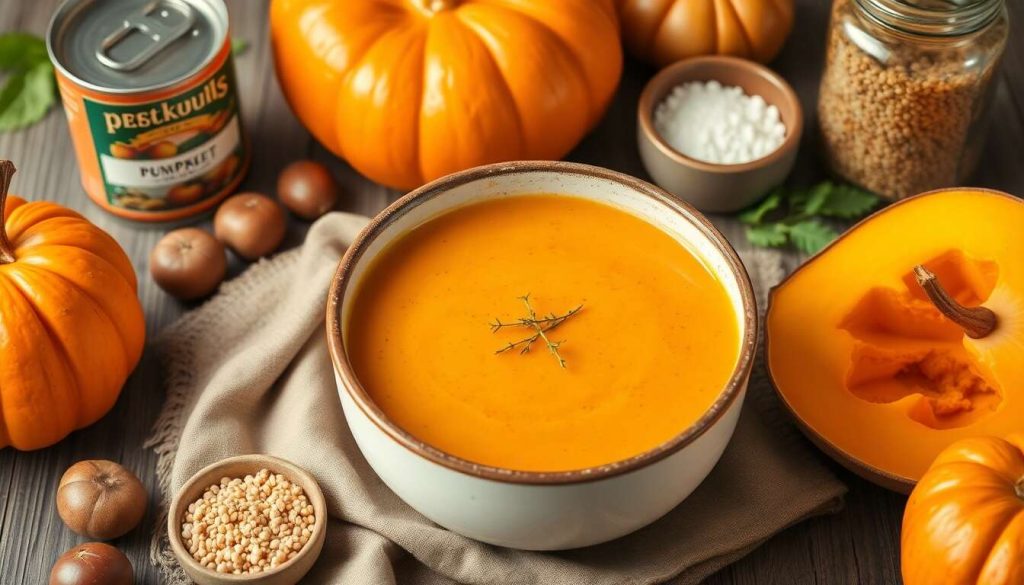 Soupe Potiron, châtaigne et Millet sans Gluten : recette Savoureuse