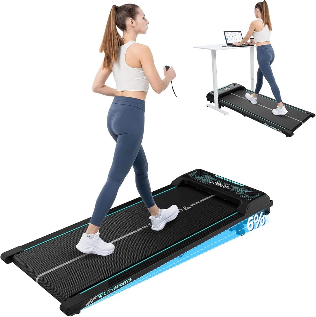 Test du tapis de course inclinable CITYSPORTS : walking pad 440W