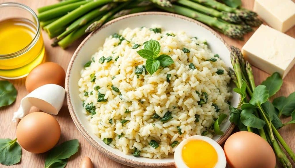 Risotto aux épinards et asperges : recette anti-rétention d'eau