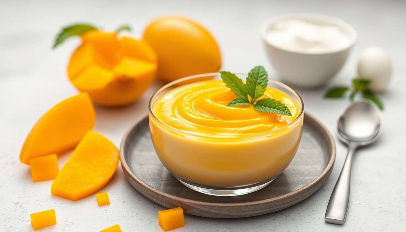 Mousse à la mangue faible en calories : recette minceur et gourmande