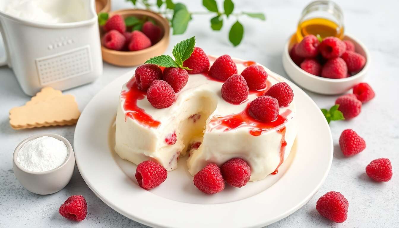 Charlotte minceur au fromage blanc et framboises : recette anti-rétention d'eau