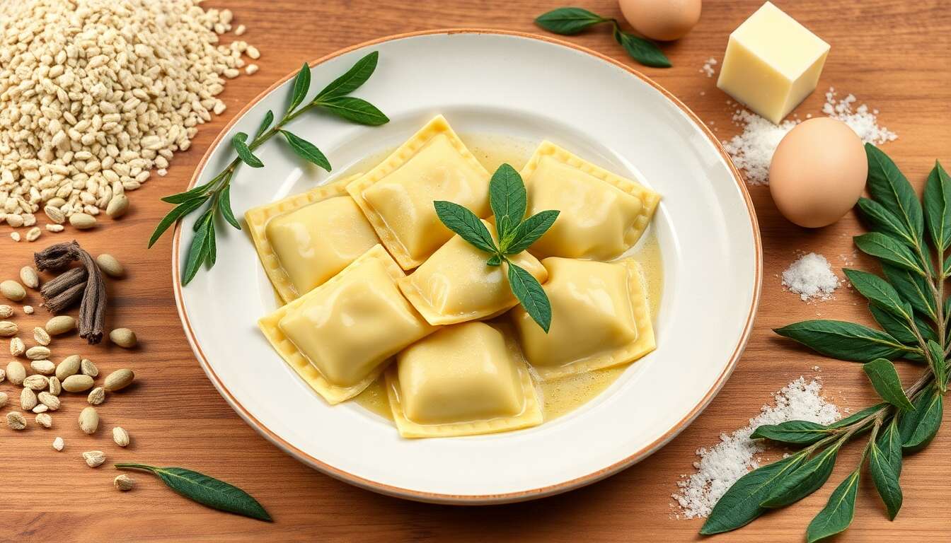 Raviolis à la fève fraîche et à la sauge : recette anti-âge pour la ménopause