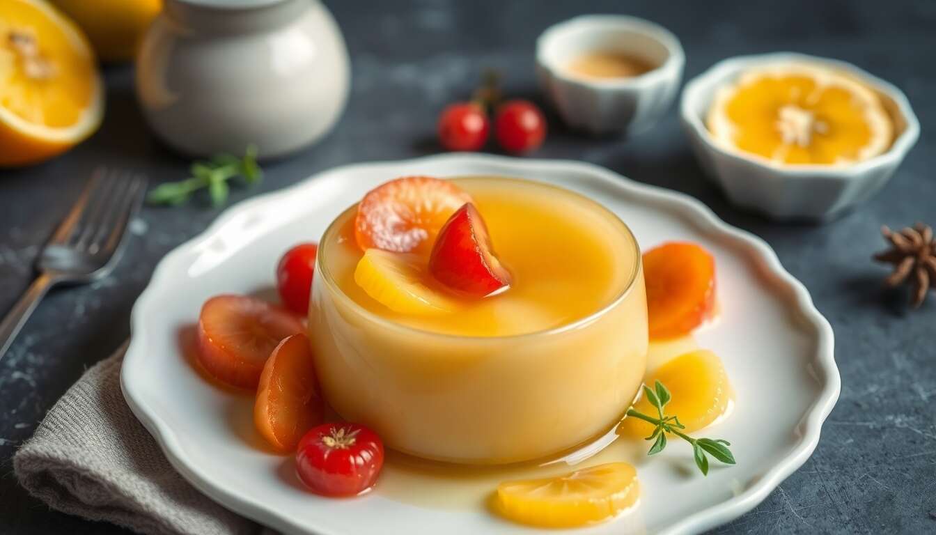 Aspic d'agrumes en gelée d'anis : recette brûle-graisse savoureuse