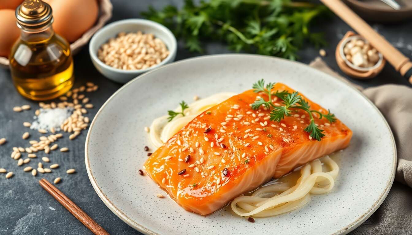 Pavé de saumon en croûte de sésame : recette éclat du teint