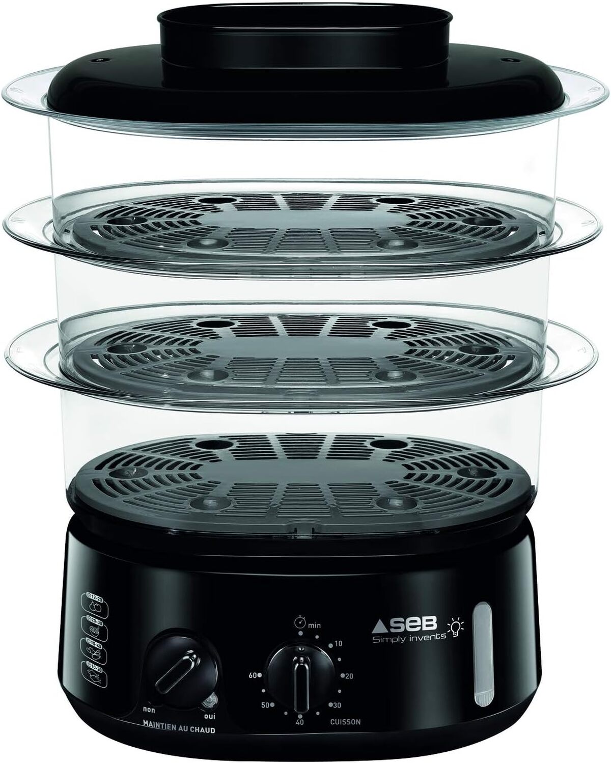Test du cuiseur vapeur Seb VC110800 : capacité modulable et maintien au chaud