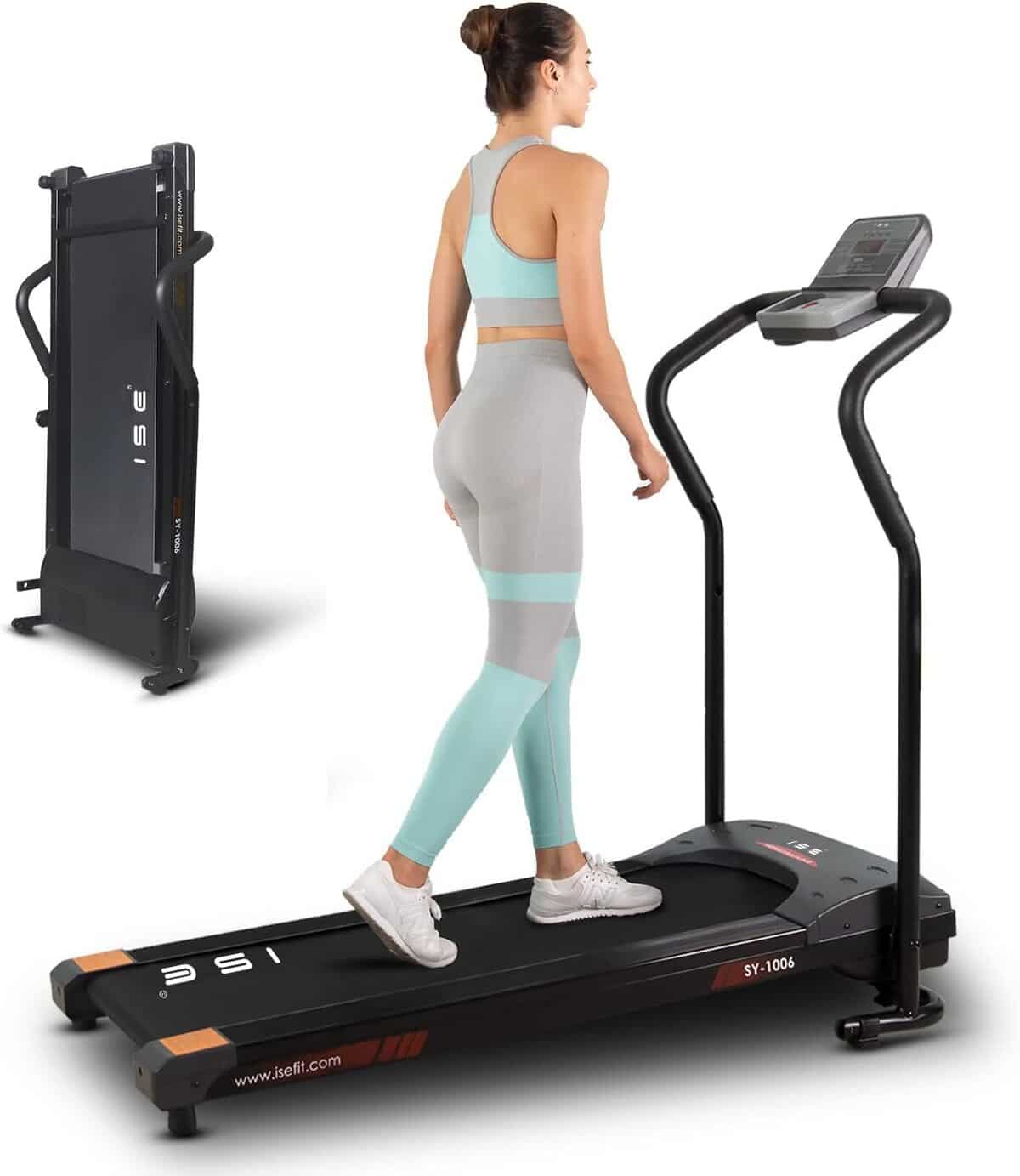 Test : tapis de course ISE 750W, pliable et compact