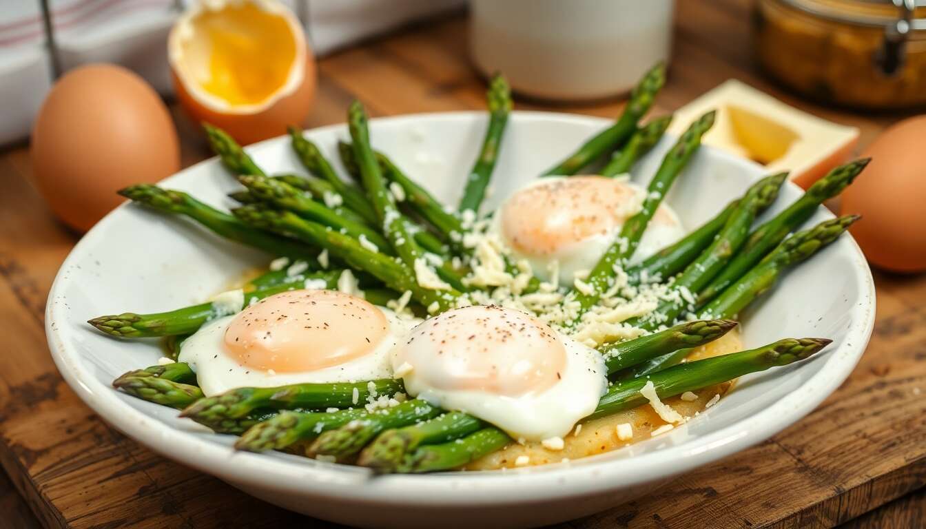 Oeufs cocotte aux asperges sans gluten : recette gourmande et saine
