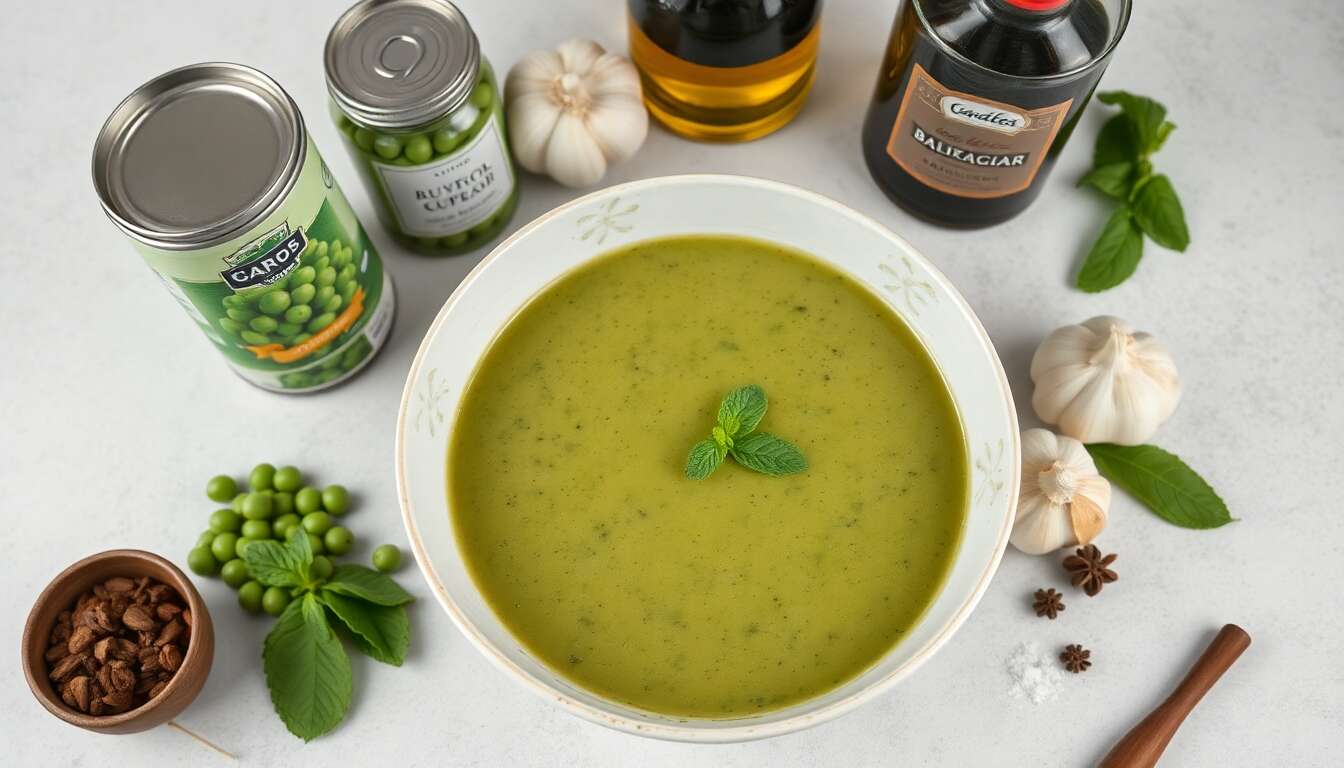 Recette : gaspacho de Petits Pois Riche en Fibres