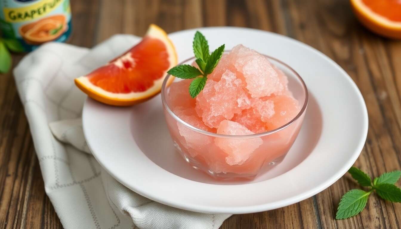 Granité de pamplemousse detox : recette bien-être