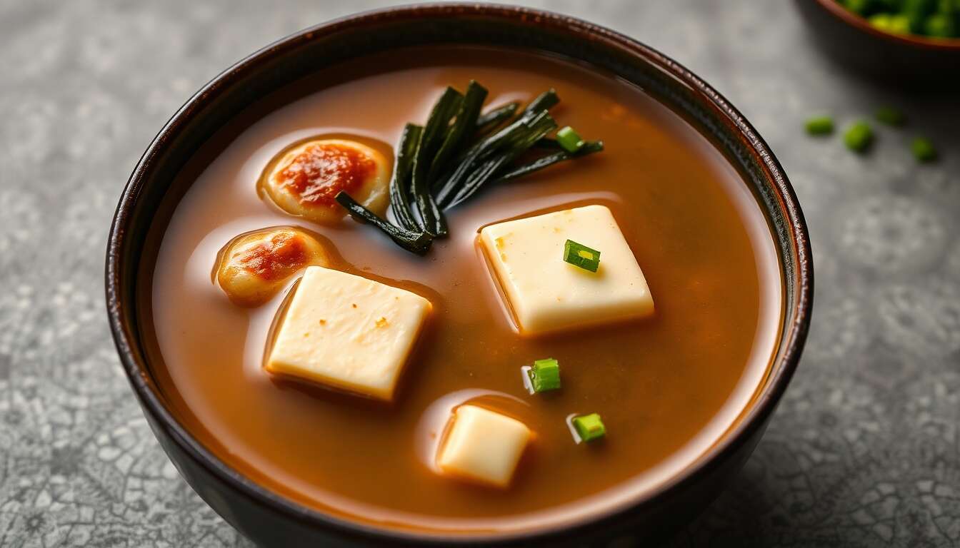 Soupe miso aux algues : recette anti-âge pour la ménopause