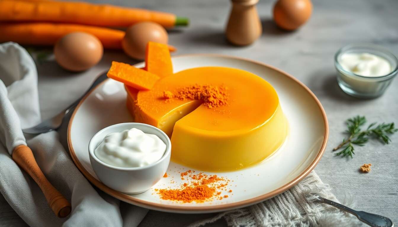 Flan de carottes au curcuma : recette anti-âge pour un teint éclatant