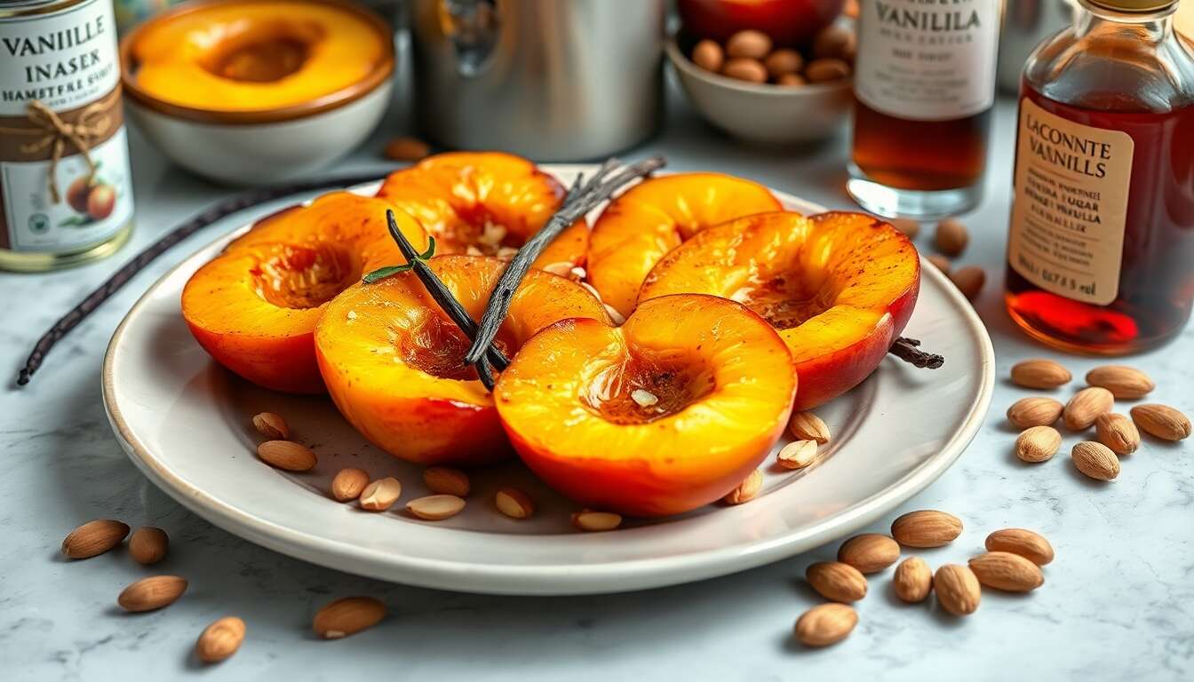 Pêches Rôties à l'Infusion de Vanille : recette Anti-Âge pour un Teint Éclatant