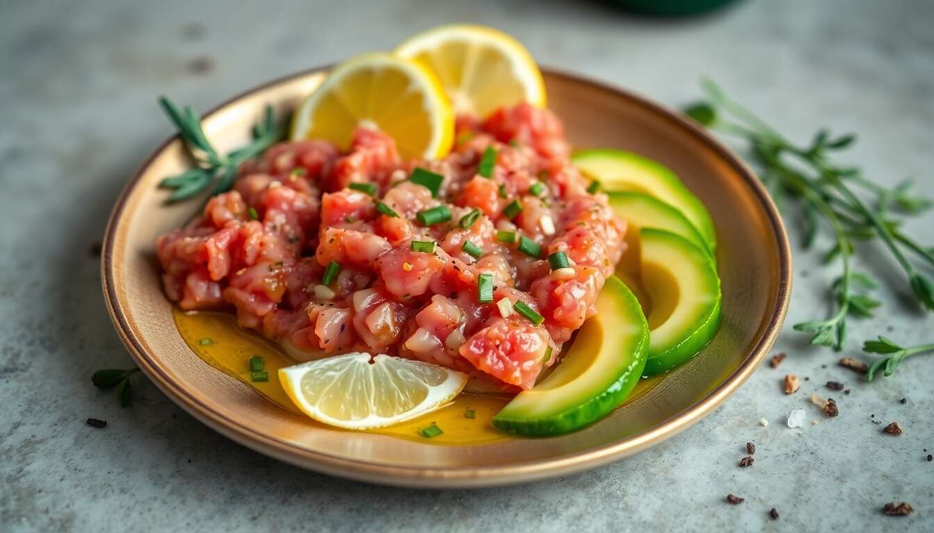 Tartare de Dorade au Citron et Avocat : recette Anti-Âge