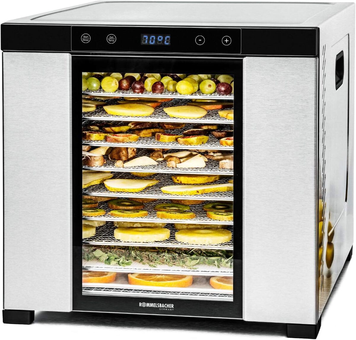 Test : déshydrateur Rommelsbacher 1000 W, inox noir