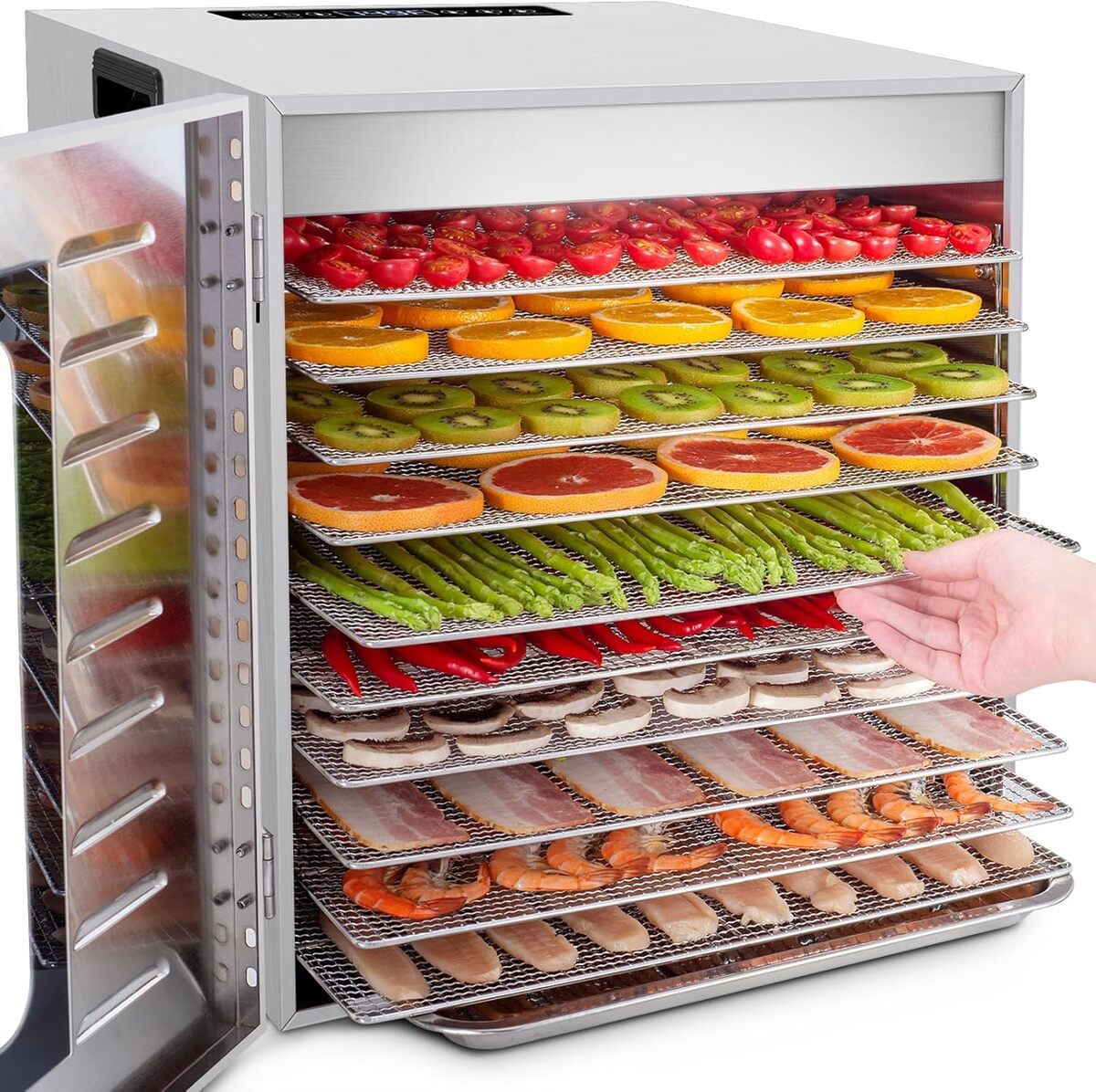 Test du déshydrateur alimentaire Kwasyo 10 plateaux : performance en cuisine