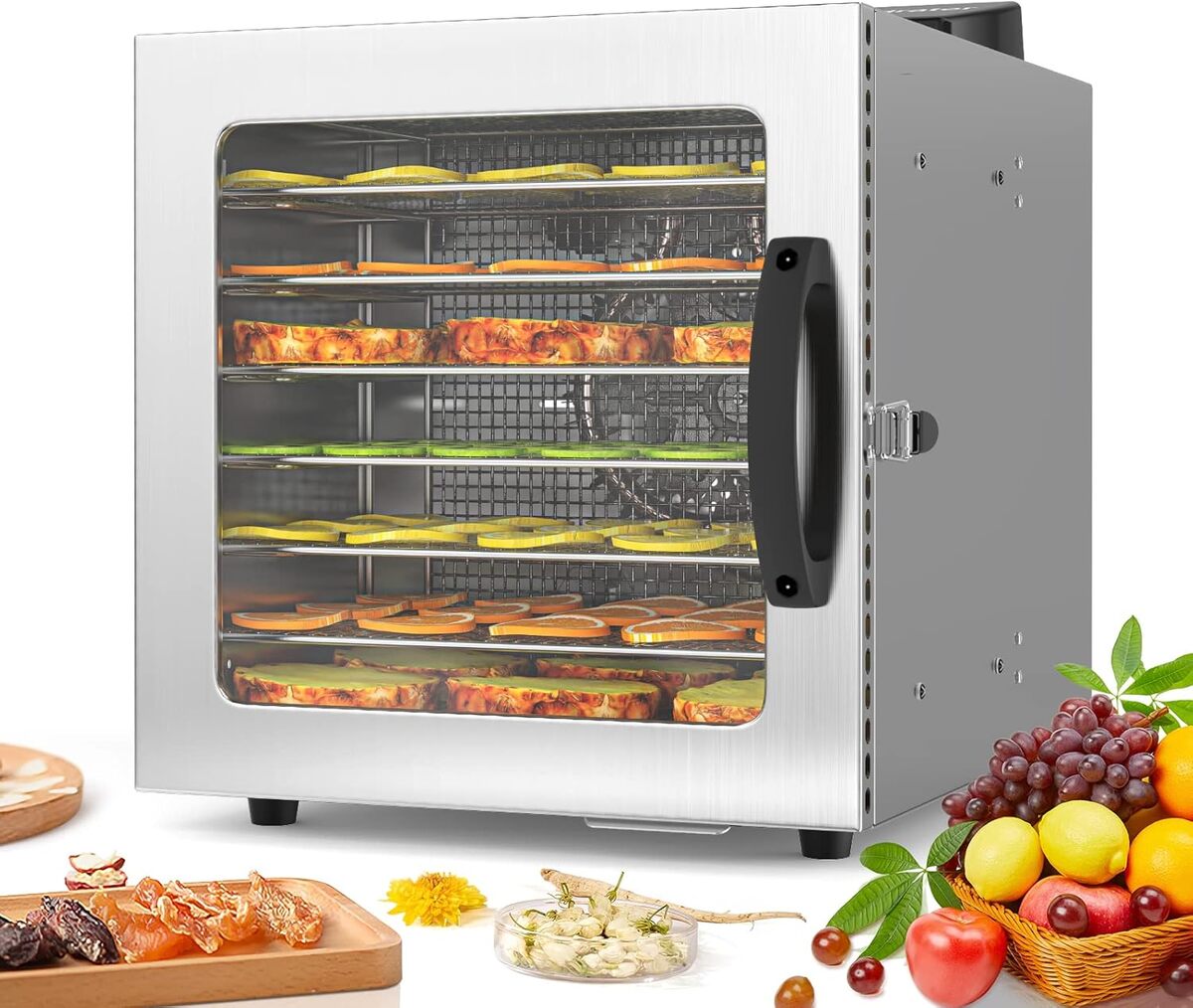 Test du déshydrateur Lecon Chef 450 W : 8 Plateaux Inox et Minuterie 24H