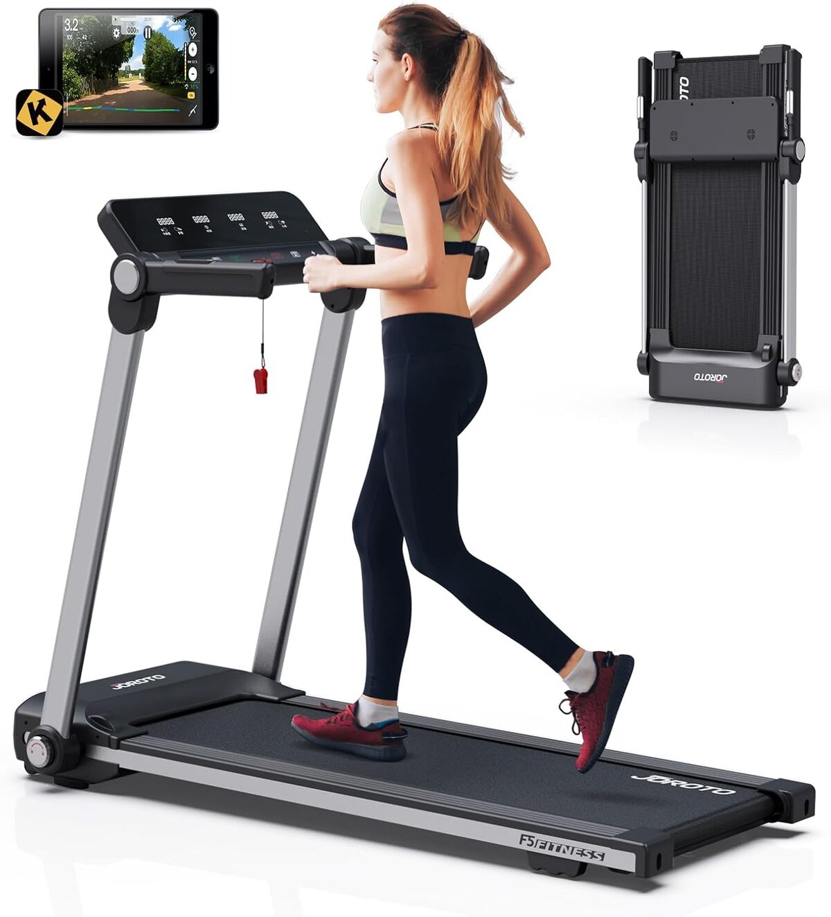 Test du Joroto tapis de course pliable 2.5PS : performance à domicile