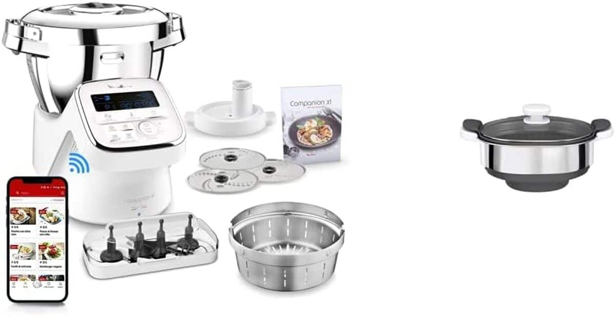 Test : moulinex I Companion XL, robot cuiseur connecté avec bol inox et cuiseur vapeur