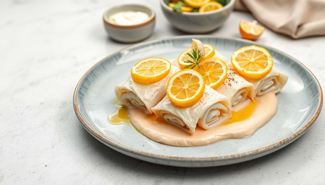 Roulades de Sole : purée de Topinambours Brûle-graisse