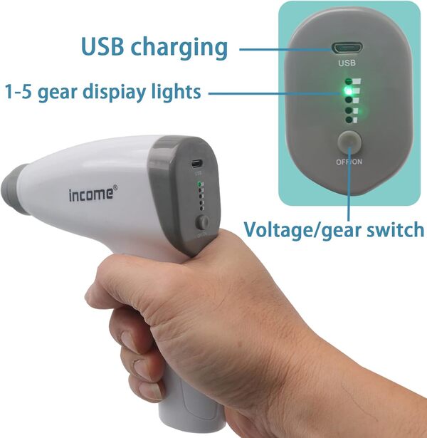 ZILAMPU Ensemble de thérapie électrique par ventouses chinoises portable avec pompe, appareil de massage corporel, 4 ventouses sous vide, kit de massage électrique pour maison