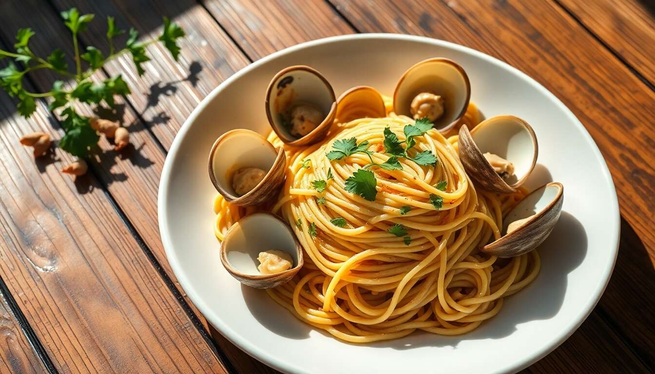 Recette Spaghettis à la Vongole : secret d'un Teint Éclatant
