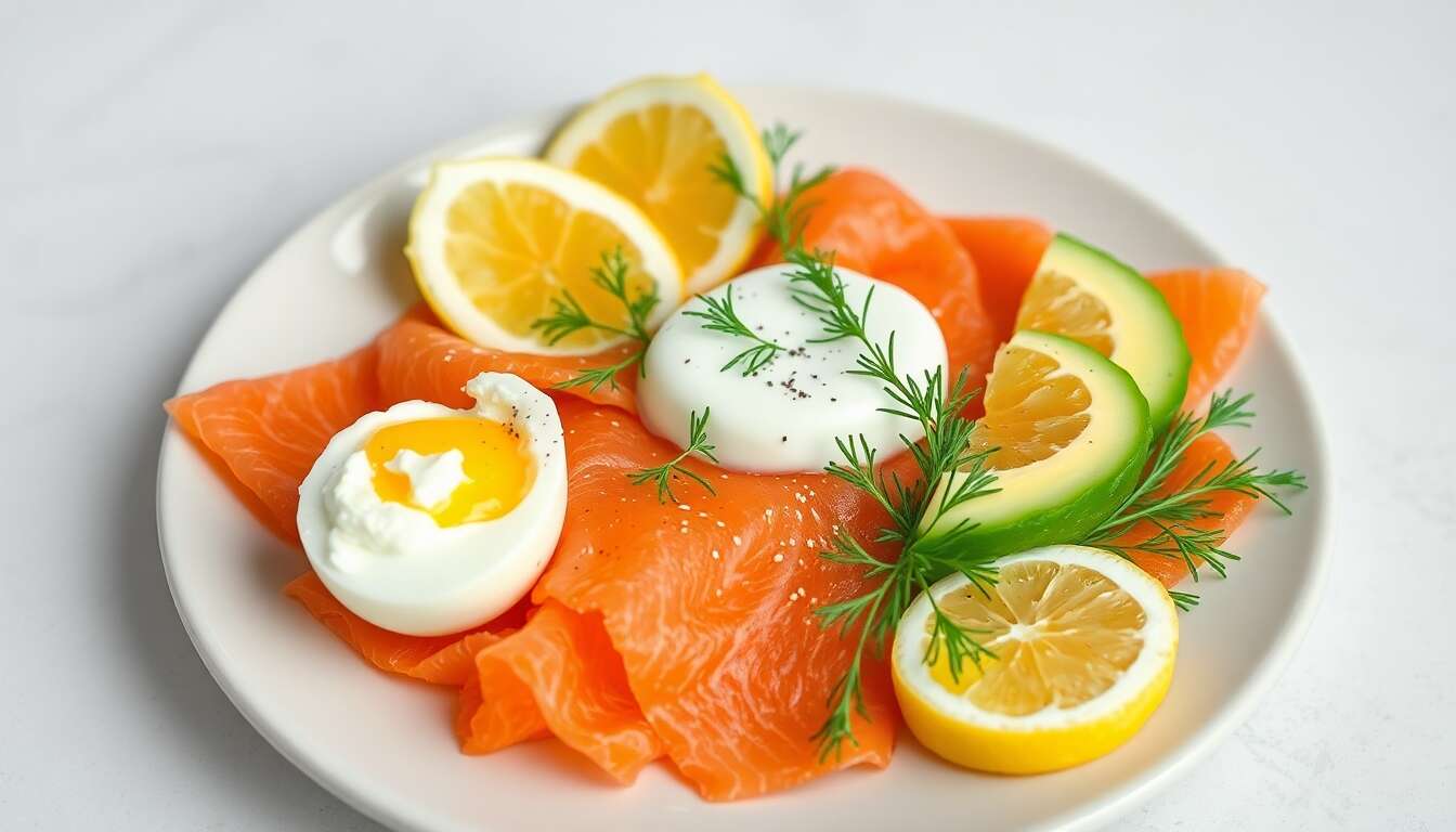 Saumon Fumé et Œuf Mollet : recette Anti-âge Ménopause