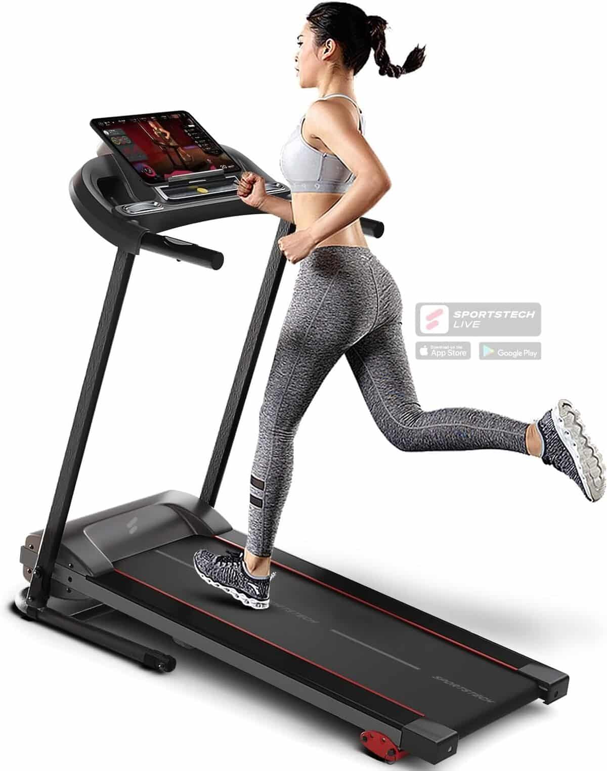 Test du tapis de course pliable Sportstech F10 : allié de votre cardio