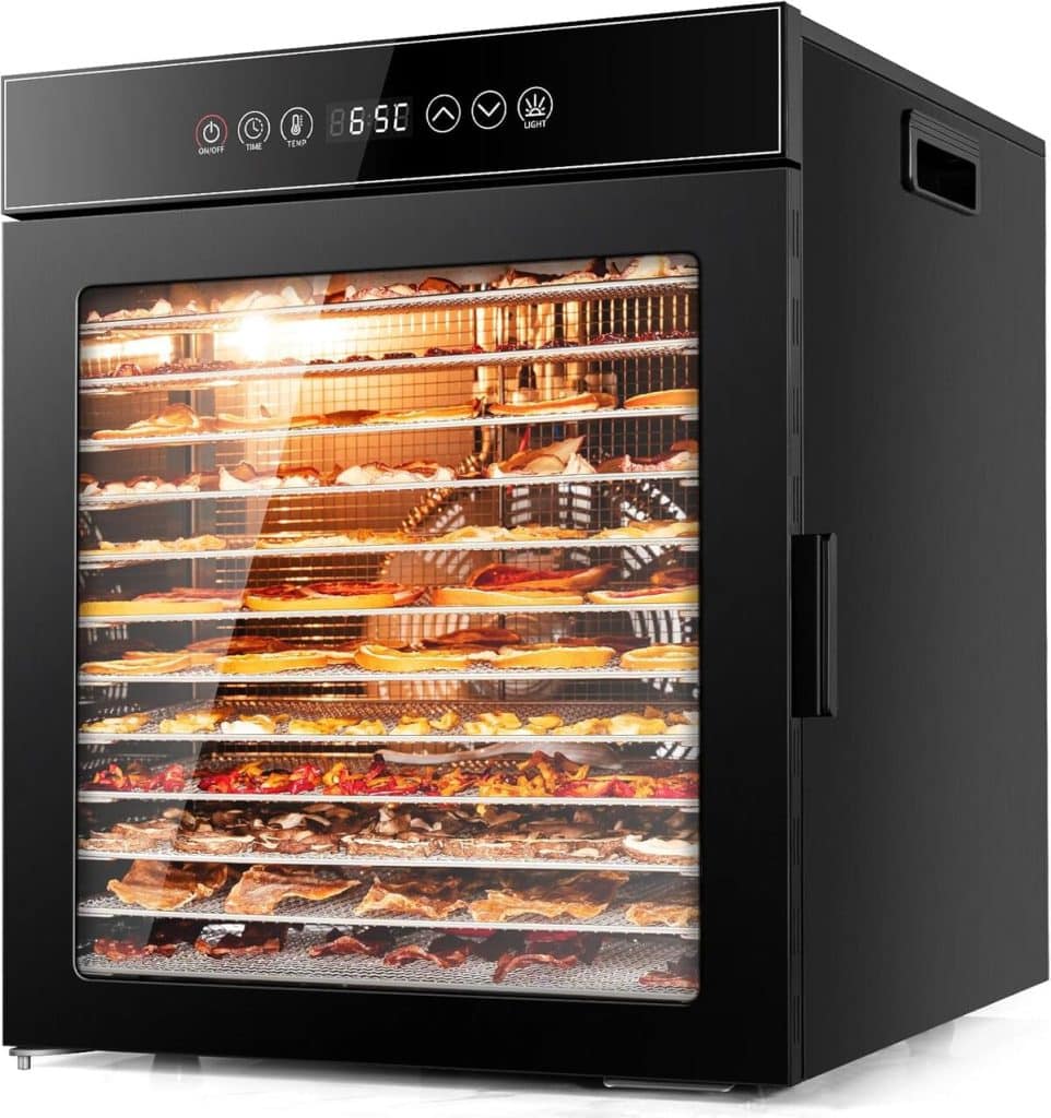 Test : kwasyo déshydrateur alimentaire 12 plateaux, grande capacité en inox noir