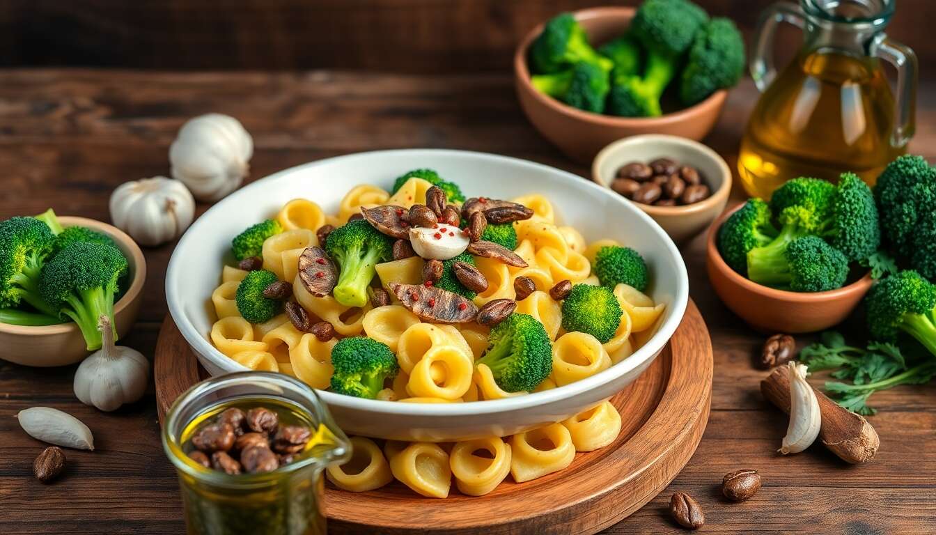 Orecchiette au brocoli et anchois : recette minceur savoureuse