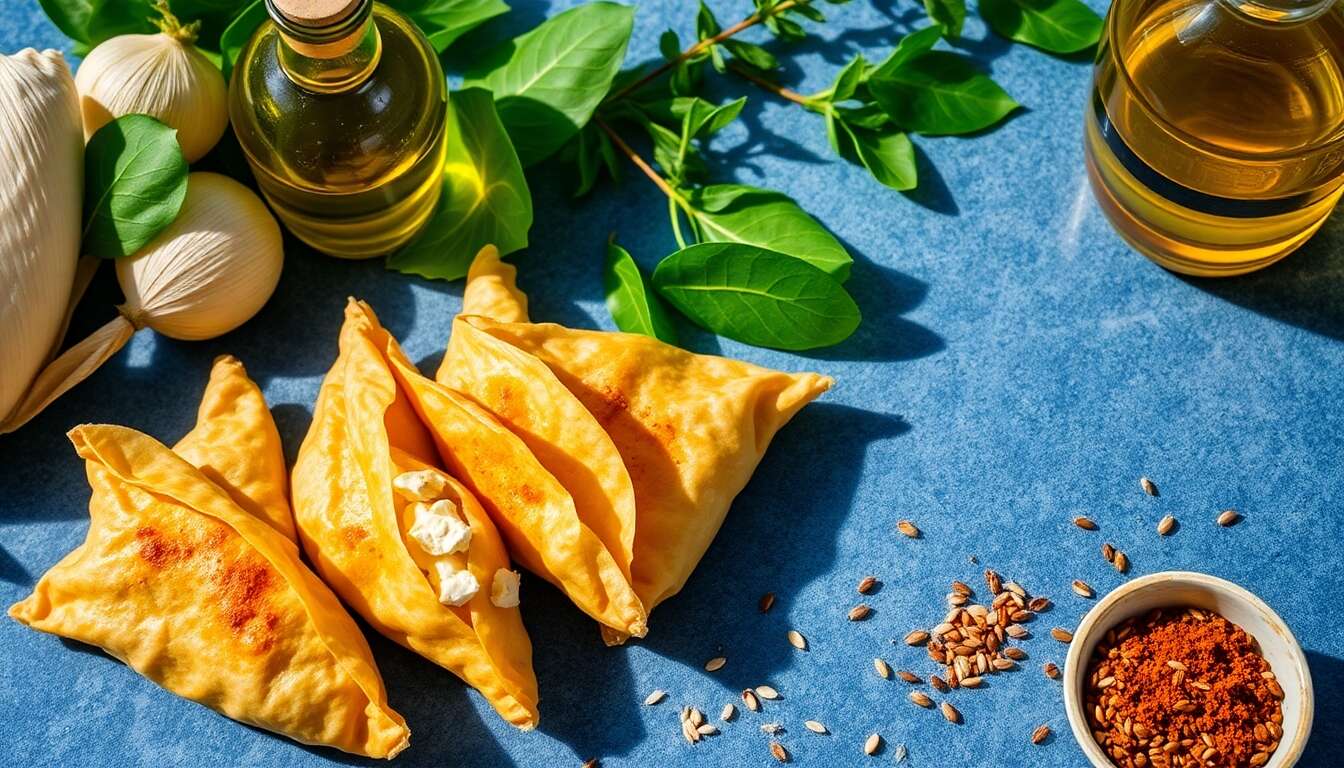 Samoussas sans gluten à la feta : recette savoureuse et saine