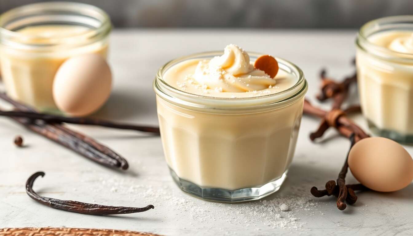 Petit pot de crème à la vanille sans sucre