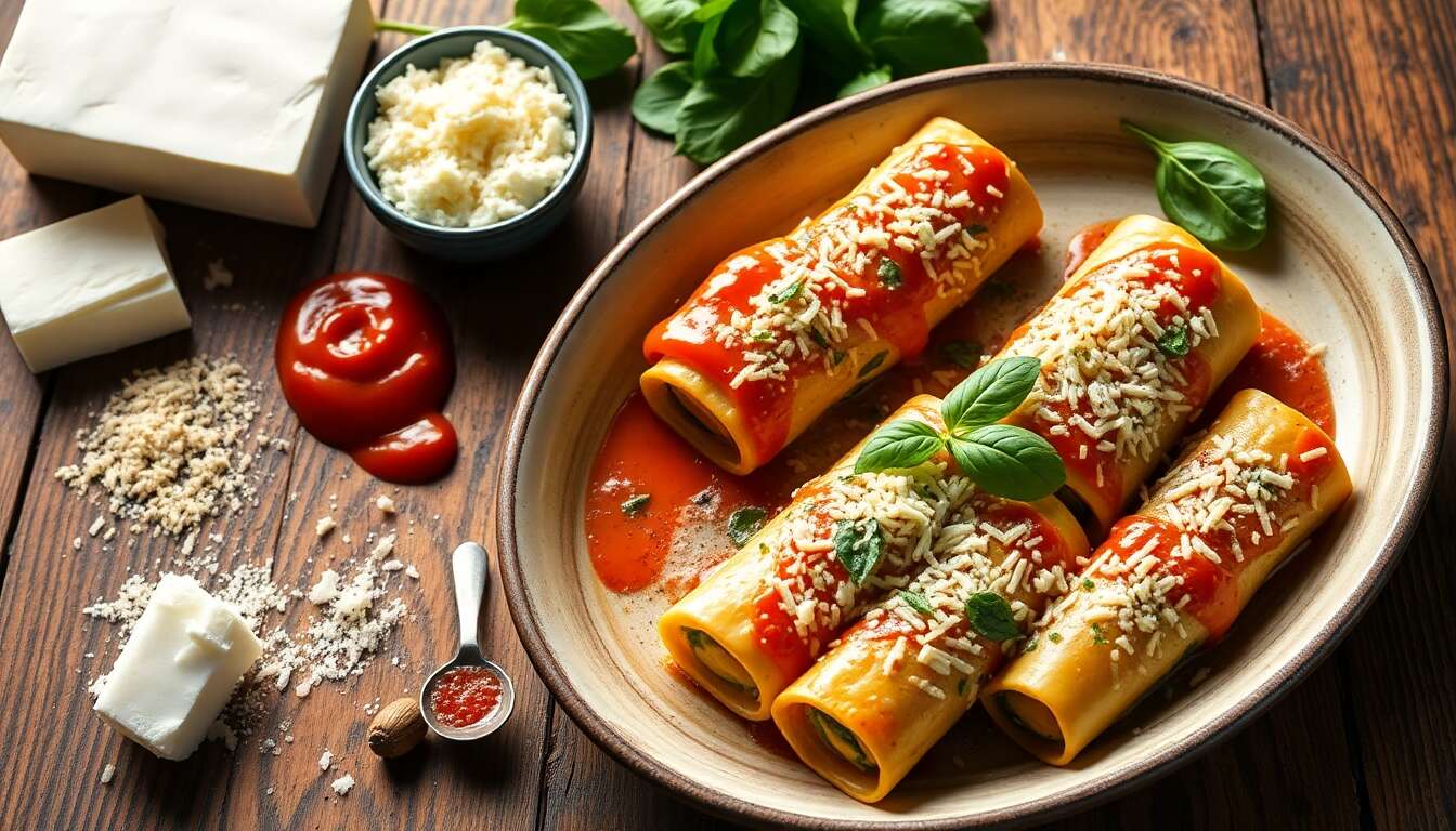 Cannellonis aux épinards et ricotta : une recette saine pour des cheveux sublimes