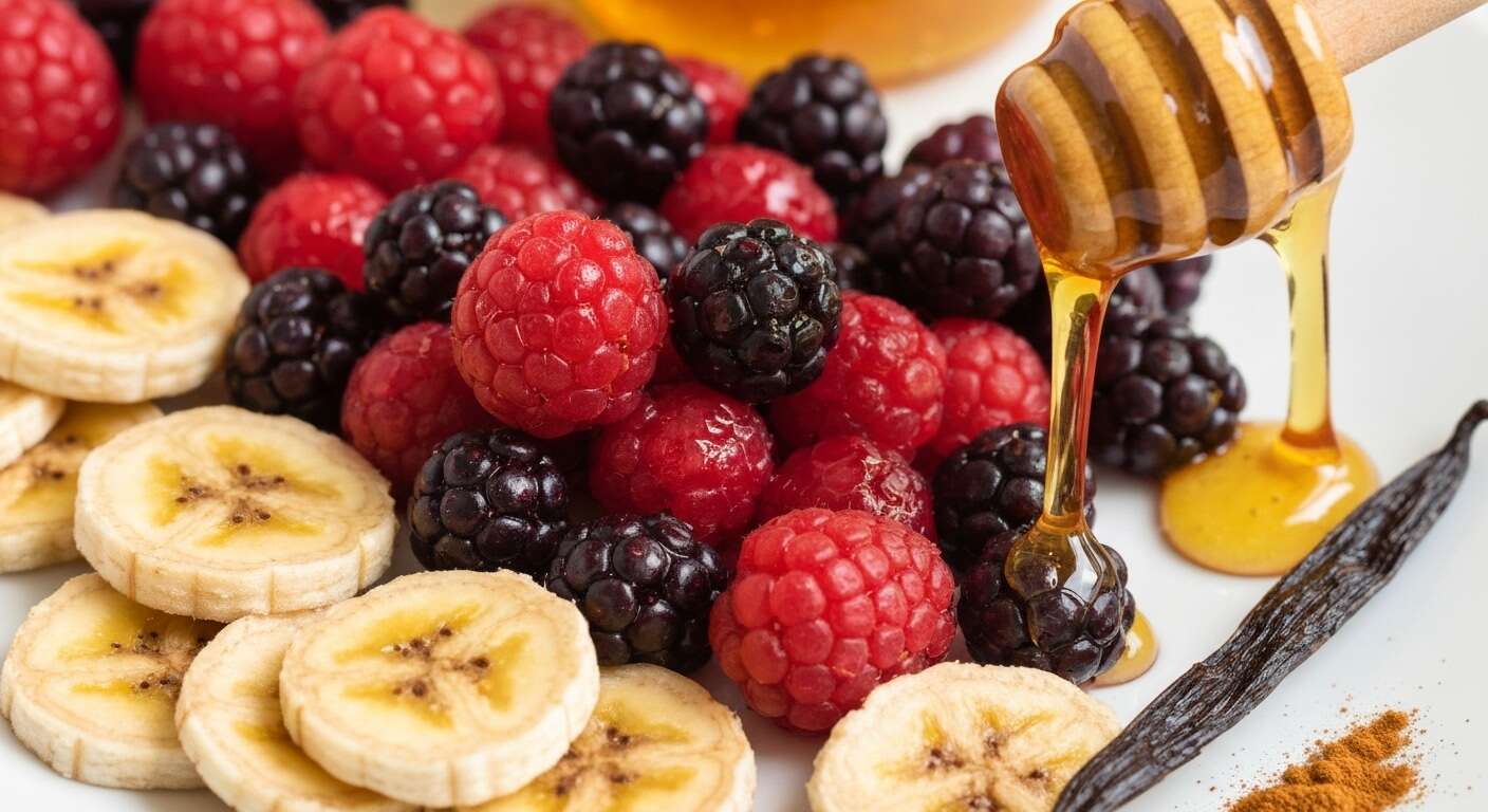 Compotée de bananes aux fruits rouges : recette anti-âge