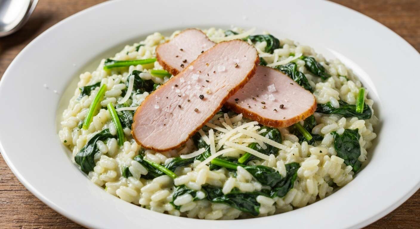 Risotto aux épinards et dinde : recette anti-cellulite efficace