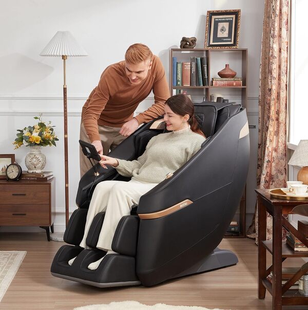 ROTAI Fauteuil de Massage Complet du Corps Fauteuil de Massage à gravité zéro pour Massage Shiatsu du Cou et des épaules à Domicile