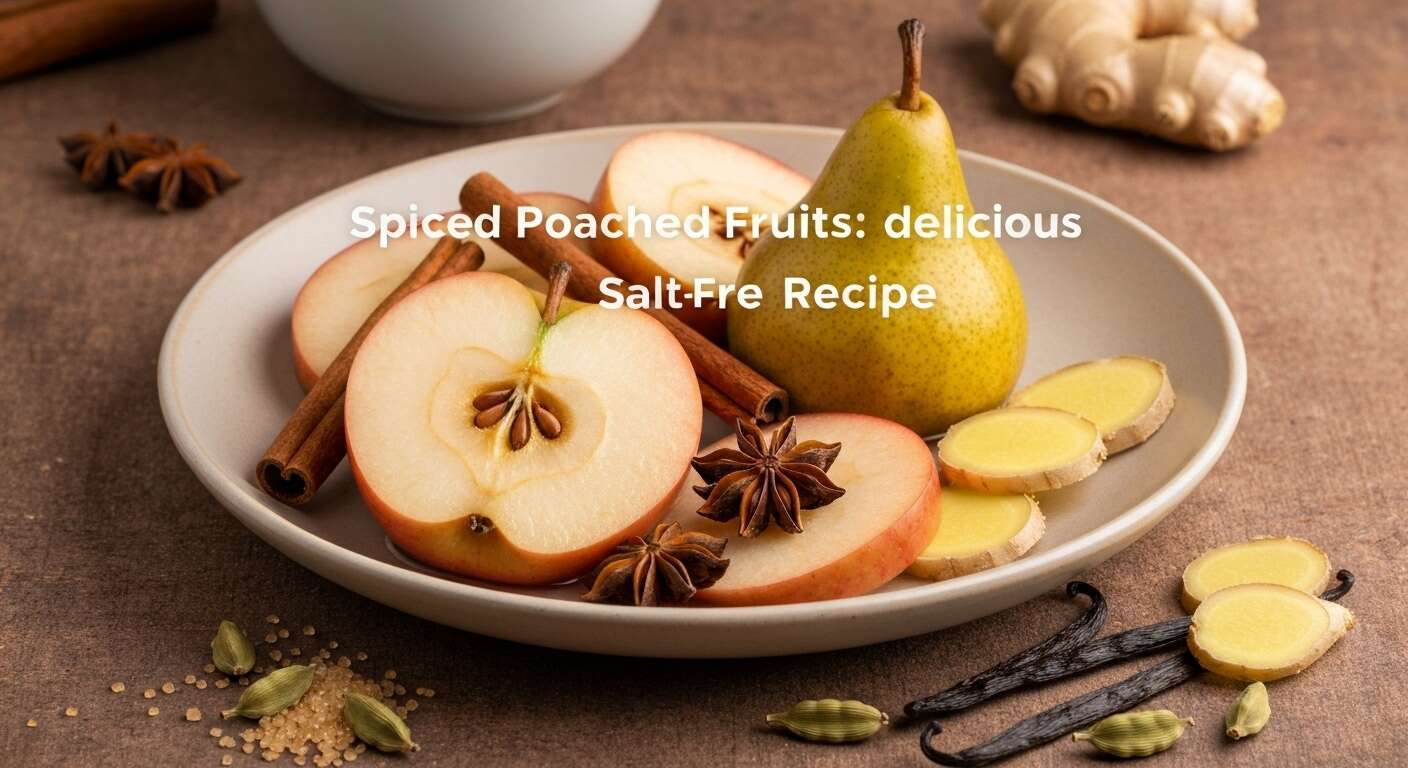 Fruits pochés aux épices : recette gourmande sans sel