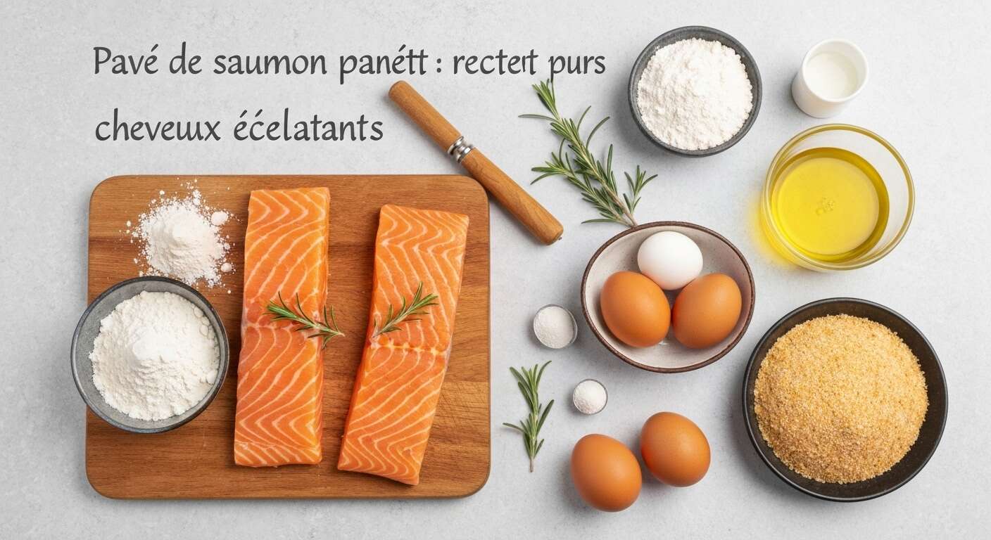 Pavé de saumon pané : recette pour des cheveux éclatants