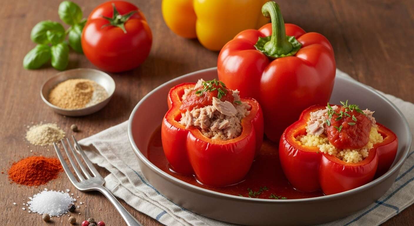 Poivron farci au thon : recette anti-cellulite facile et savoureuse