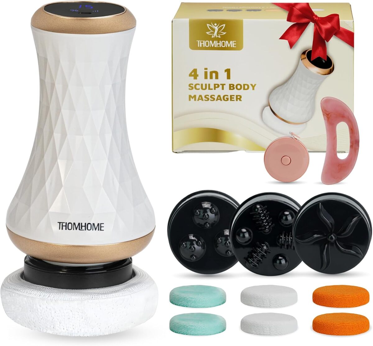 Test de l'appareil de massage sans fil Thomhome 4 en 1 : 12 modes et 10 niveaux d'intensité