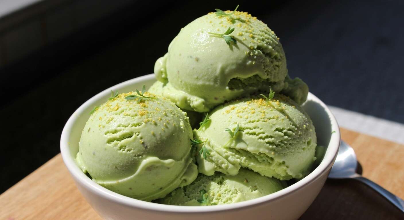 Crème glacée avocat-cresson : recette pour un teint éclatant