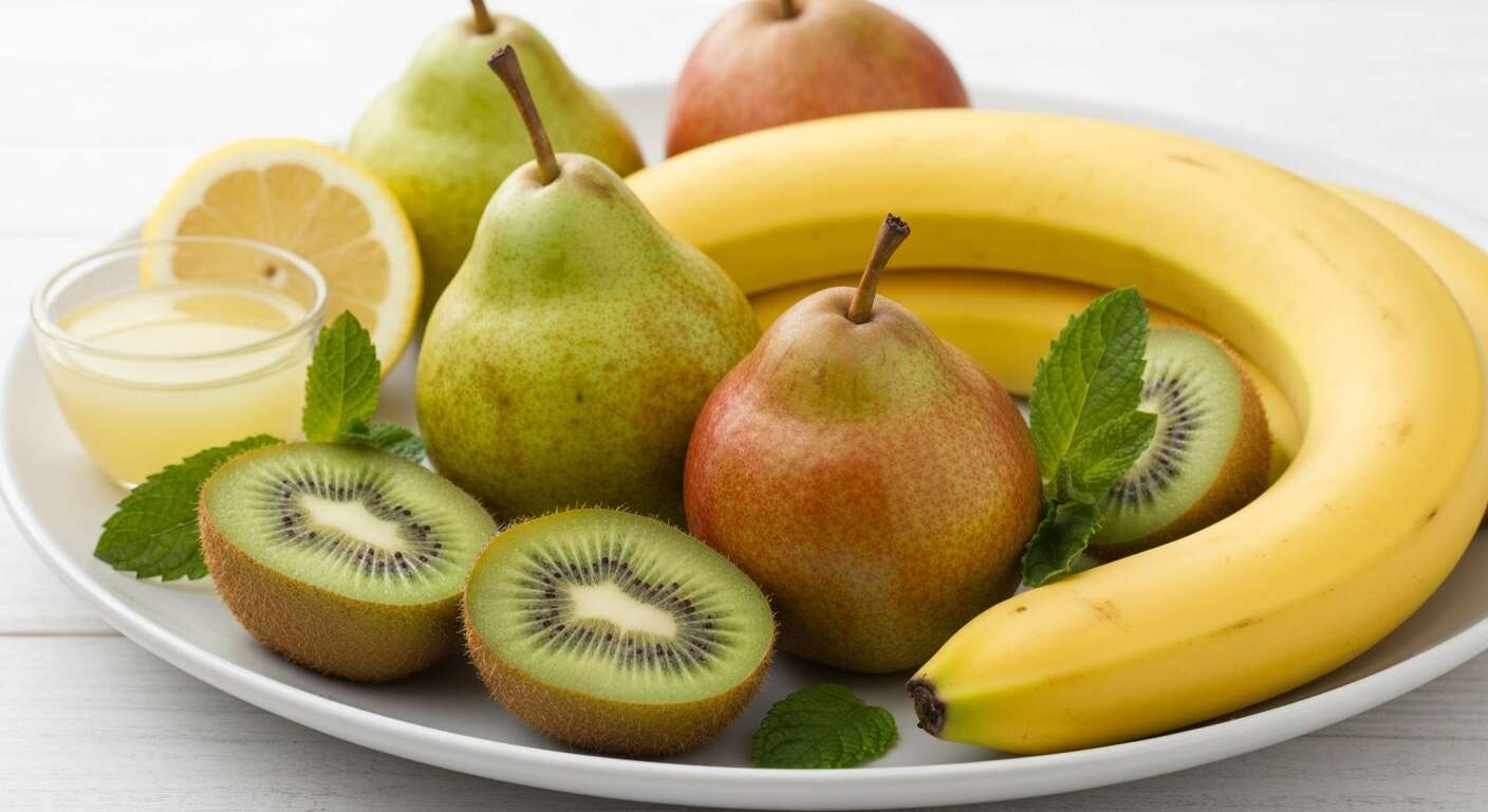 Salade brûle-graisse : poires, bananes et kiwis