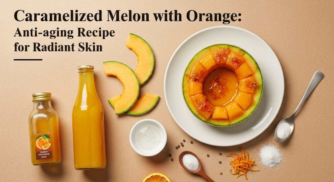 Melon caramélisé à l'orange : recette anti-âge pour un teint éclatant