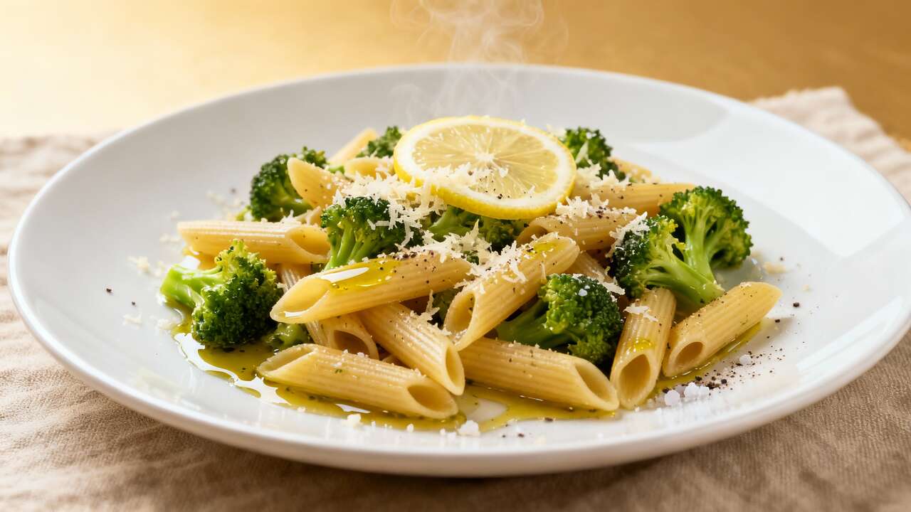 Pâtes au citron et brocoli : recette anti-âge savoureuse