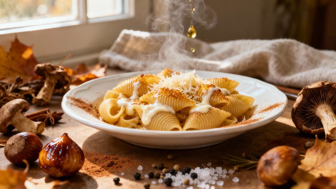 Recette de conchiglionis d'automne : saveurs et couleurs de saison