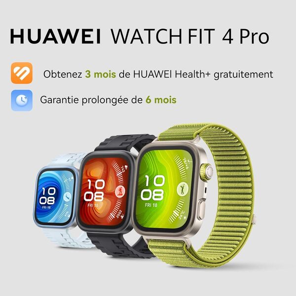 HUAWEI Watch FIT 4 Pro Montre connectée, Ultra-Fine, 1.82
