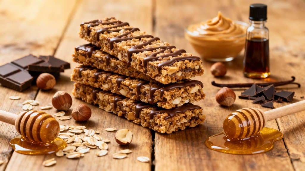 Barres Choco-Noisettes : recette Gourmande et Sain