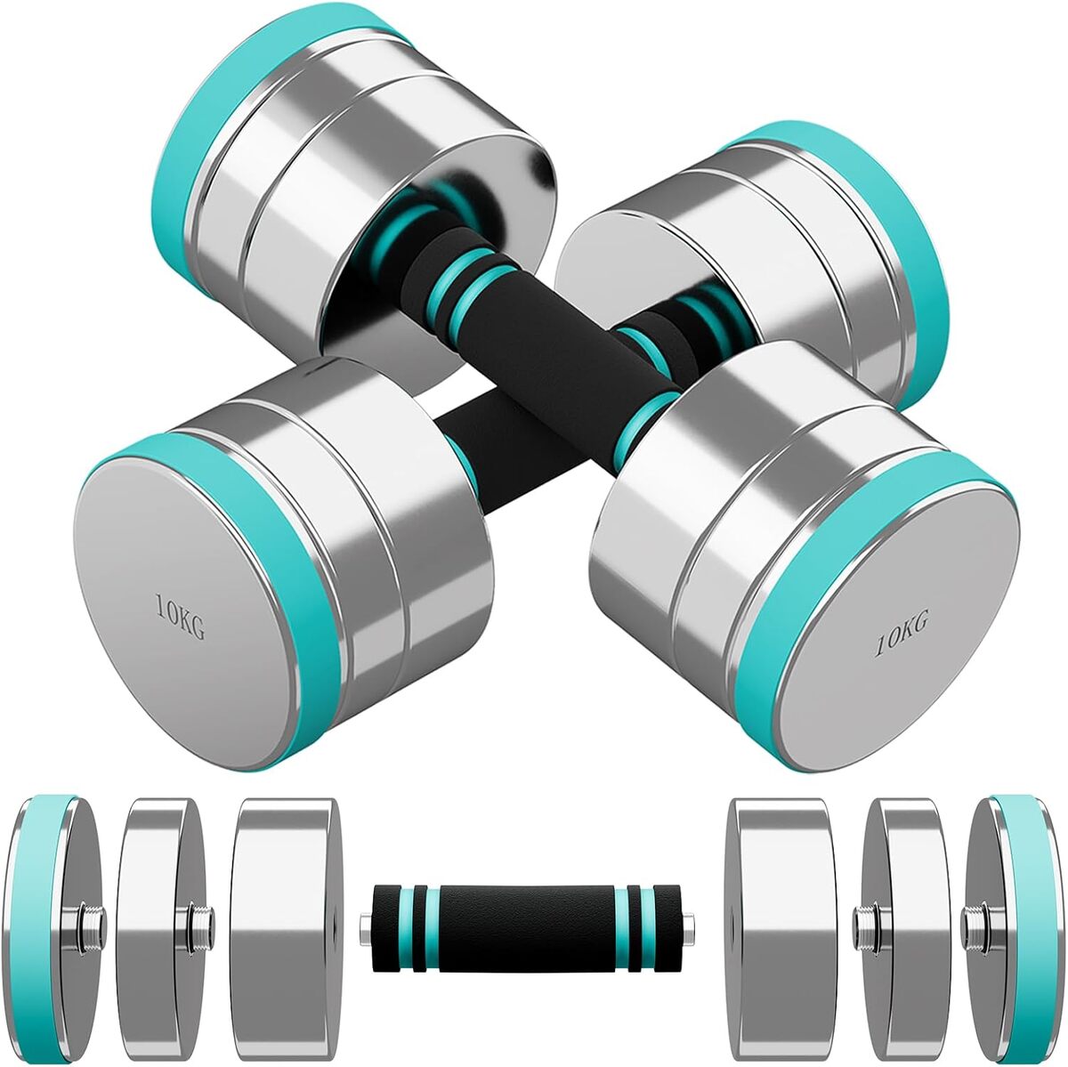 Test : haltères musculation réglables Dripex 10 kg