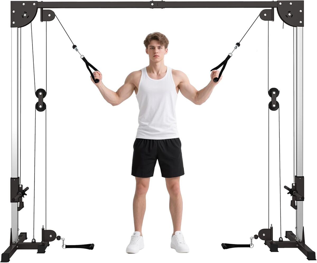 Test : station de musculation SPORTNOW double poulie 2 x 50kg