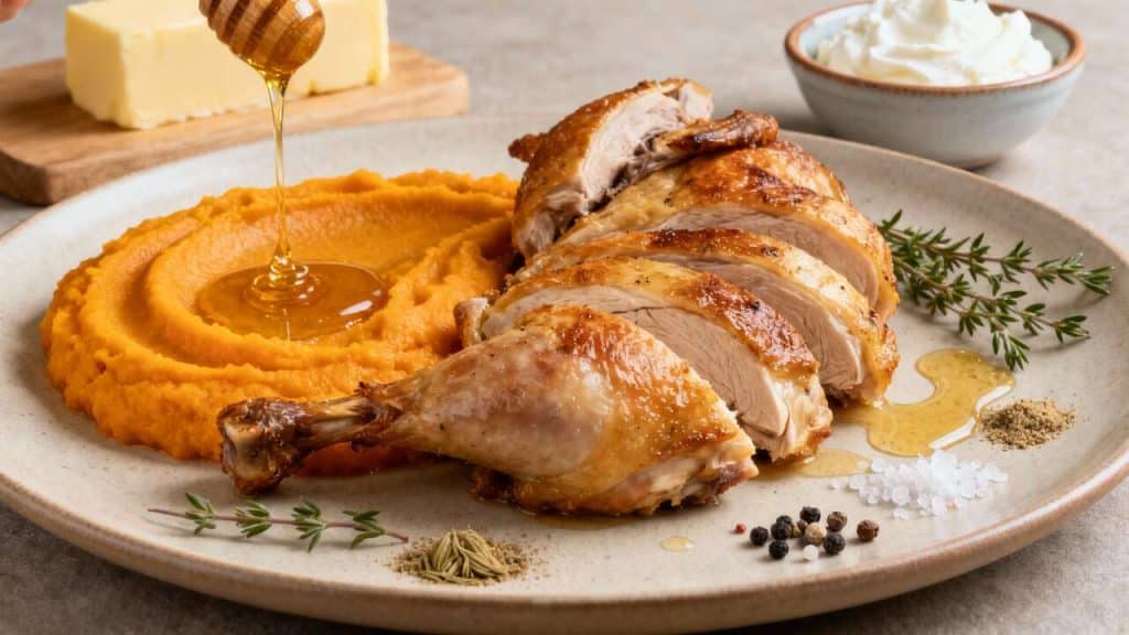 Recette de Chapon à la Purée de Potimarron