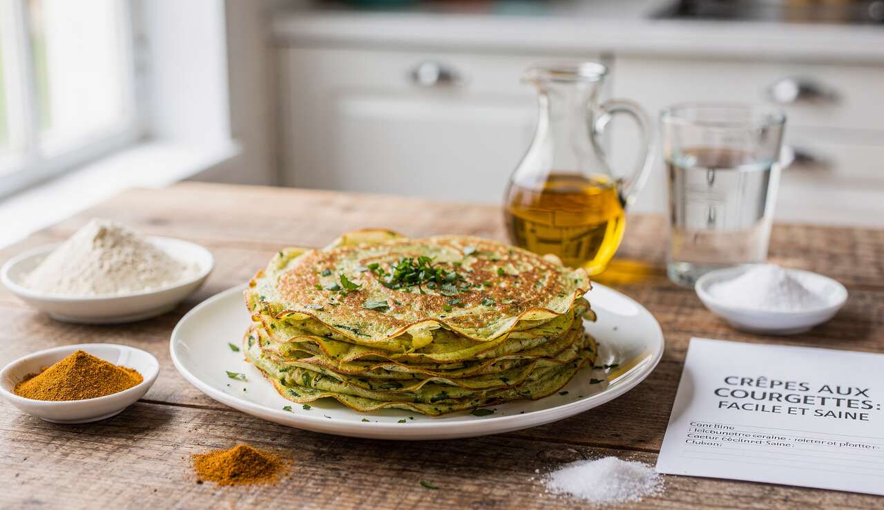 Crêpes Aux Courgettes : recette Facile et Saine